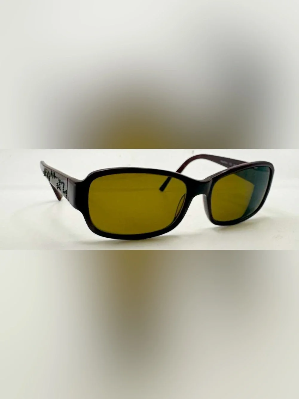 Nicole Miller Thompson Burgundy Oval Sunglasses Frames Only